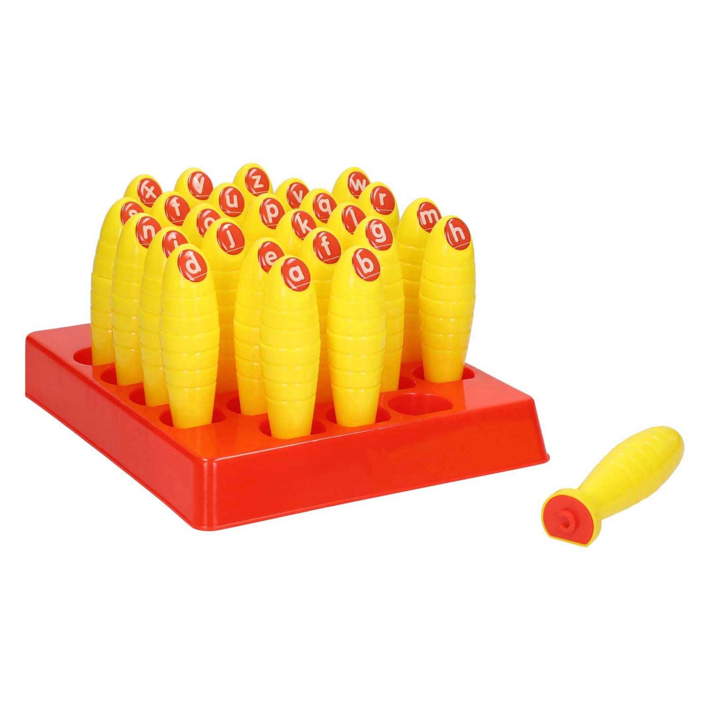 Lobbes-Stempelstäbchen mit 26 kleinen Buchstaben