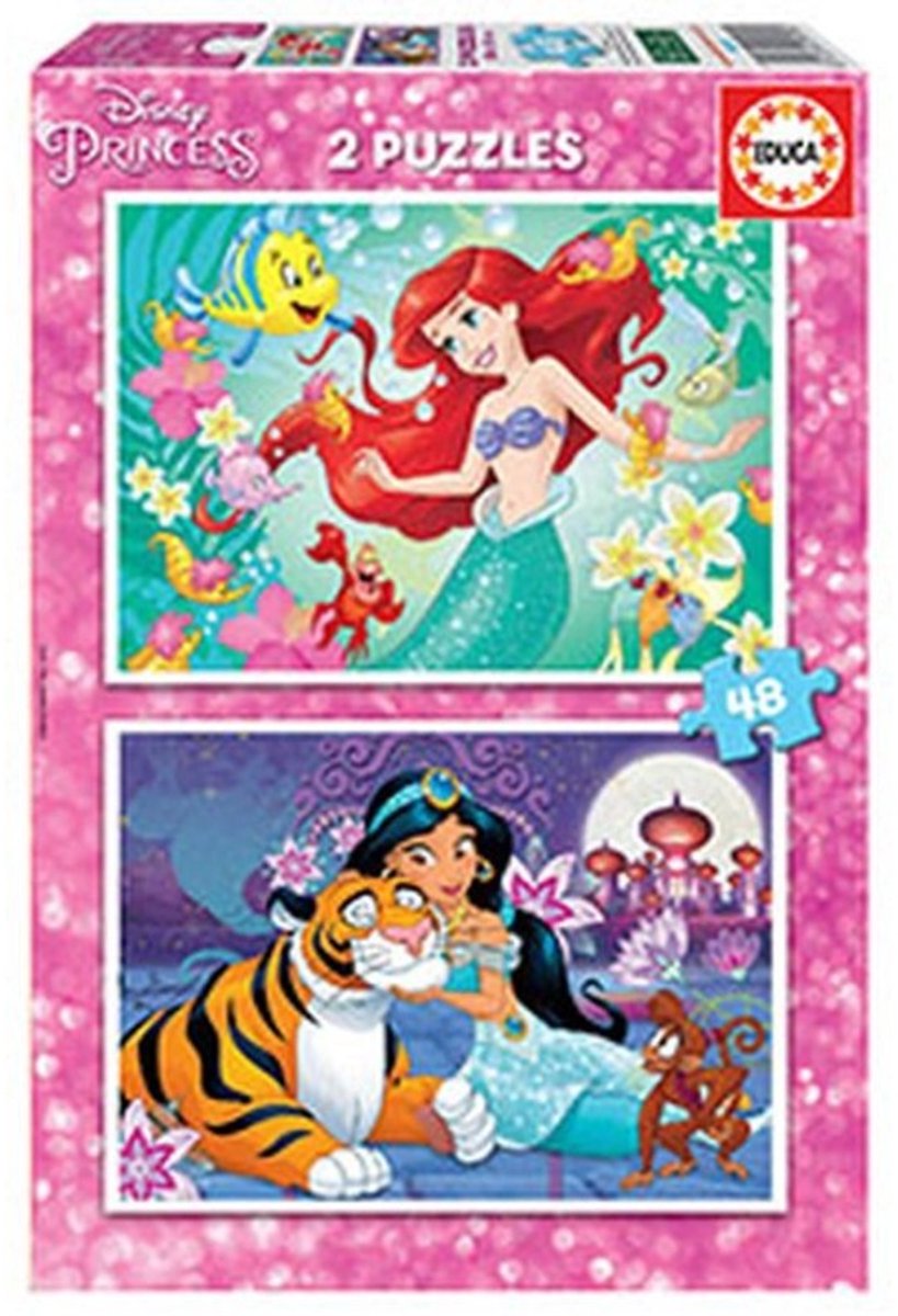 Educa Puzzle 2x48 Teile - Disney-Prinzessinnen