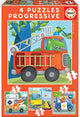 Educa - Puzzle - Rettungspatrouille - progressives Puzzle - 4 Puzzles mit 12-16-20-25 Teilen - Puzzle für Kinder