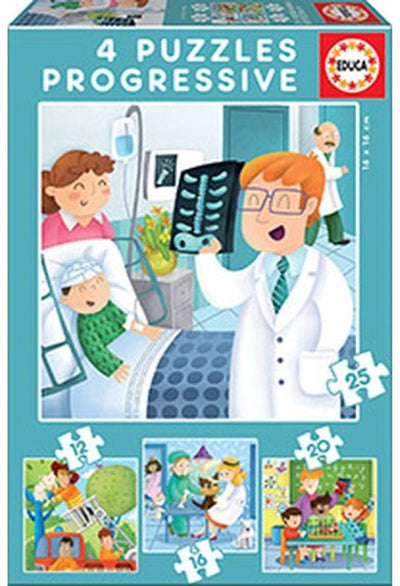 Educa - Puzzles - Berufe -12,16,20 25 Teile