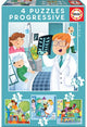Educa - Puzzles - Berufe -12,16,20 25 Teile