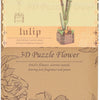3D-Bausatz Tulpen aus Holz - 60 Teile.