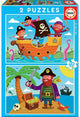 Educa - Puzzle - 2 x 20 Teile - Piraten