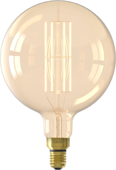 Calex Megaglobe XXL Gold – E27-LED-Lampe – dimmbare Filament-Lichtquelle – 10,5 W – warmweißes Licht
