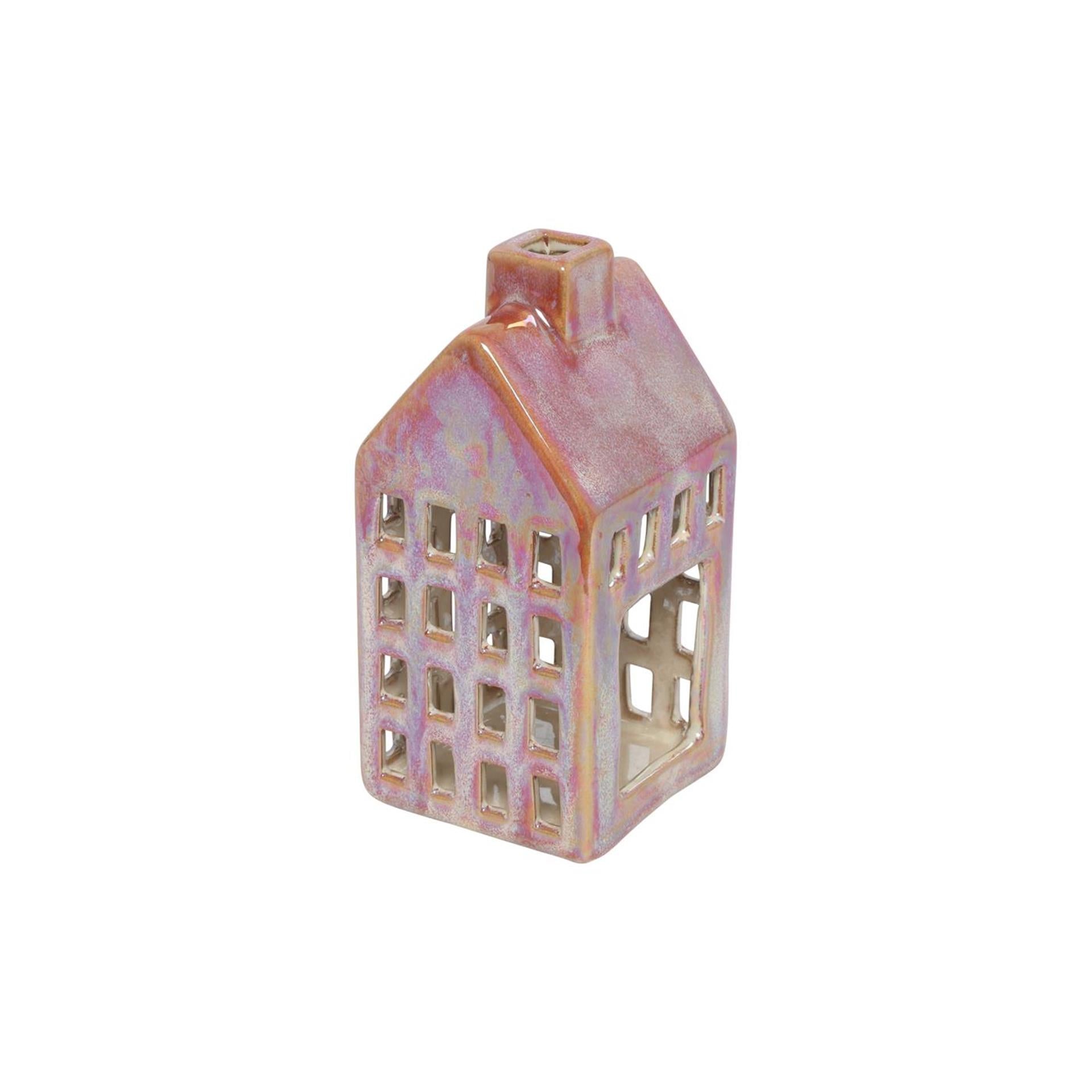 Countryfield Teelichthaus m rot 7,8x7,8x16cm