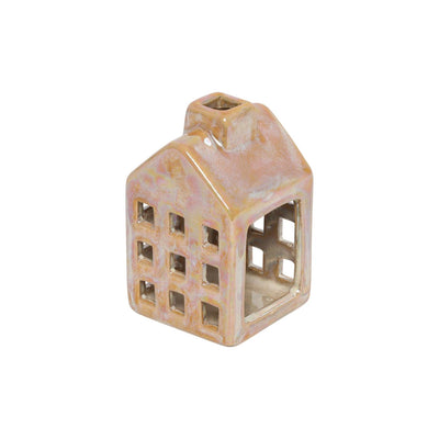 Countryfield Teelichthaus gelb 6x6x10cm