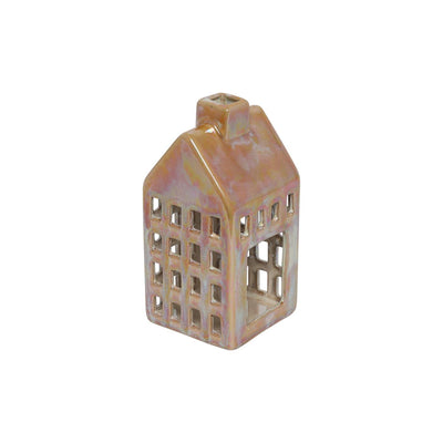 Countryfield Teelichthaus m gelb orange 7,8x16cm