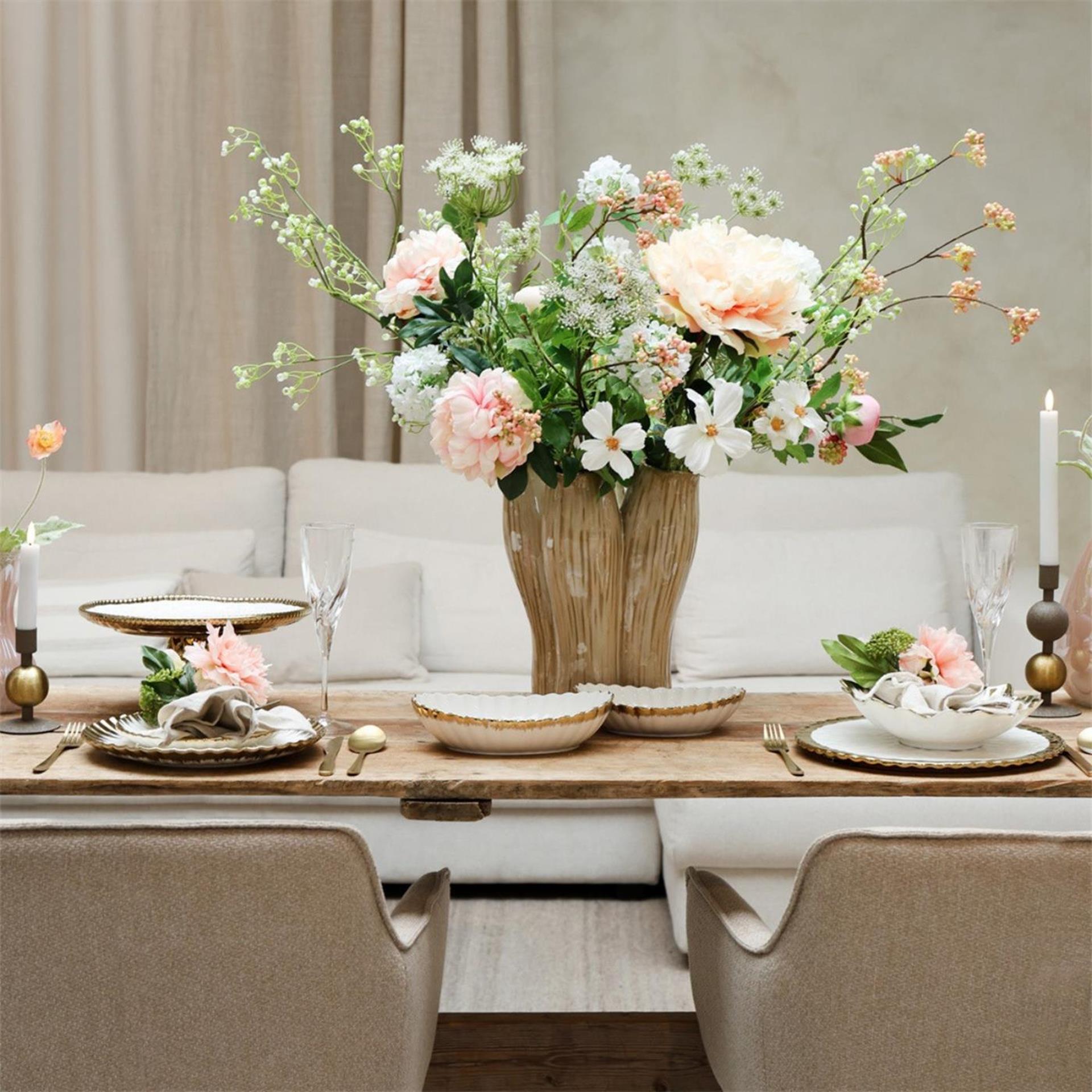 Countryfield Vase Garber H19cm Beige