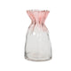 Decoris Vase aus Glas, H20,5 cm, zartrosa