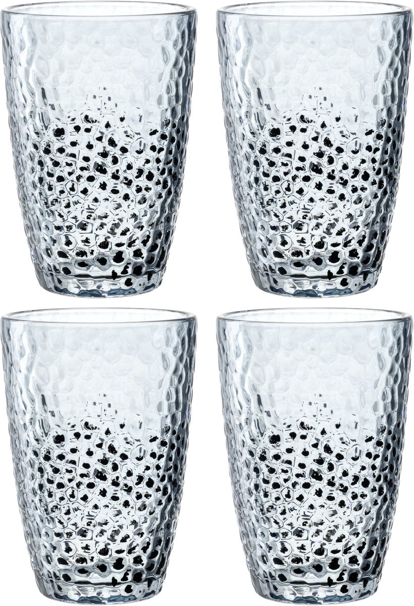 Leonardo Longdrinkglas 340ml blau Matera - 4er-Set