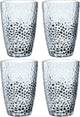 Leonardo Longdrinkglas 340ml blau Matera - 4er-Set