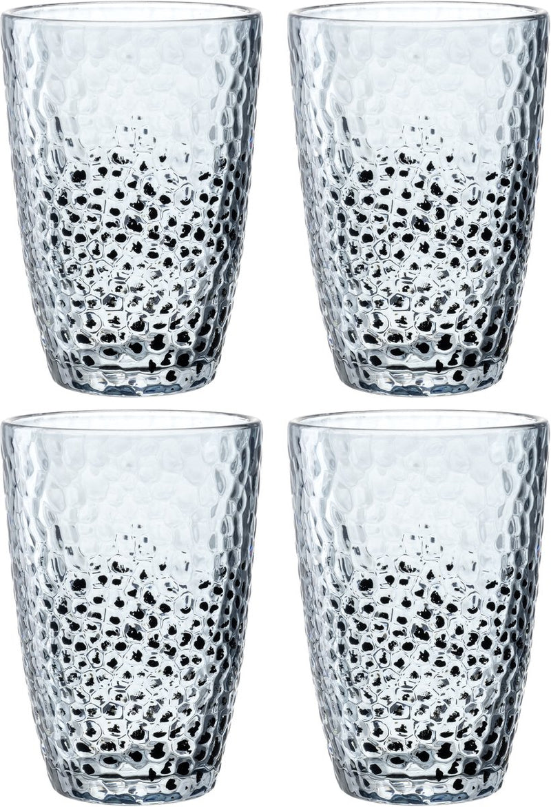 Leonardo Longdrinkglas 340ml blau Matera - 4er-Set