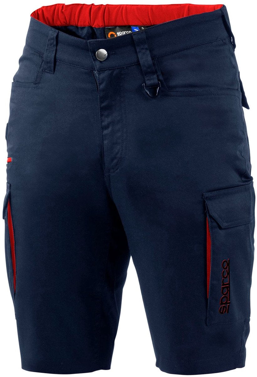 Sparco Arbeitsbermuda Hawaii Arbeitshose – Marineblau Schwarz