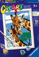 Ravensburger Creart Painting auf Nummer süße Giraffen