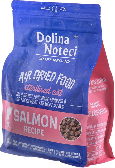 Dolina Noteci Superfood sterilisierter Katzenlachs – Trockenfutter für Katzen – 1 kg