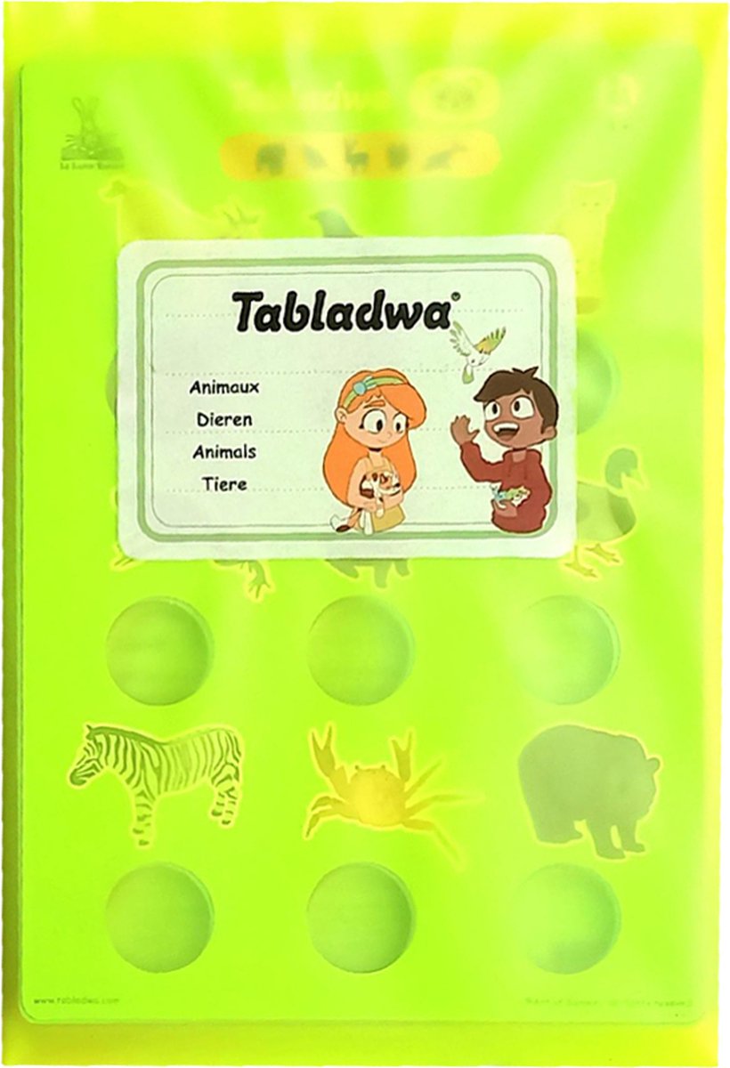 Geronimo Games Art of Games – Tabladwa: Tiere (Französisch) – Lernspiel – 2 Spieler – geeignet ab 5 Jahren