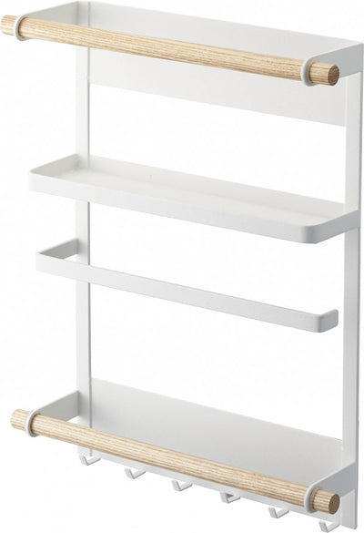 Yamazaki magnetischer Küchenregal-Kühlschrank – Tosca – Weiß