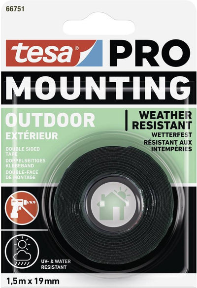 Tesa Montagepro Outdoor 66751-00000-00 Montageband transparent (L x B) 1,5 m x 19 mm 1 Stück
