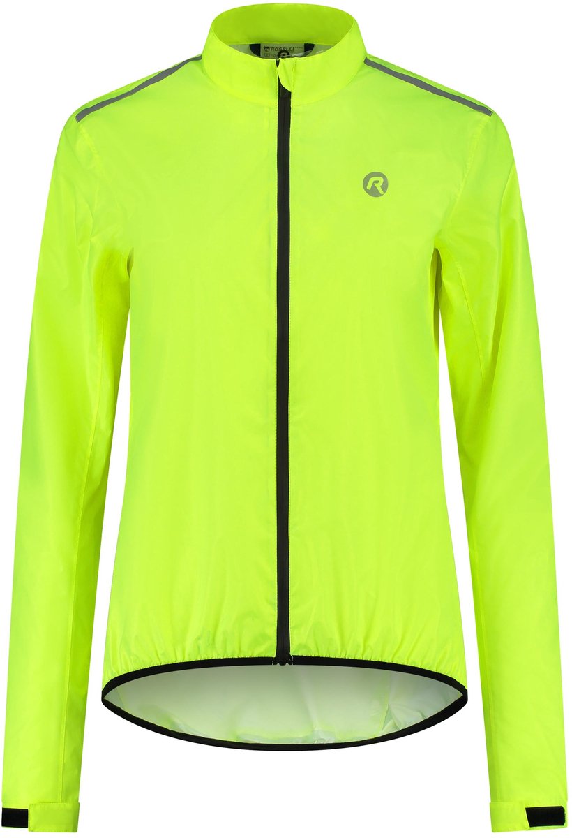 Rogelli Core Fahrrad-Regenjacke Damen – wasserdicht – fluoreszierendes Gelb – S