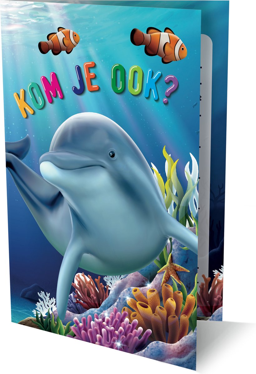 Interstat-Einladungen Delphin 2 Stück 933 – 6er-Set