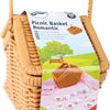 Kleiner Fußhölzer Picknickkorb mit romantischem Geschirr, 30dlg.