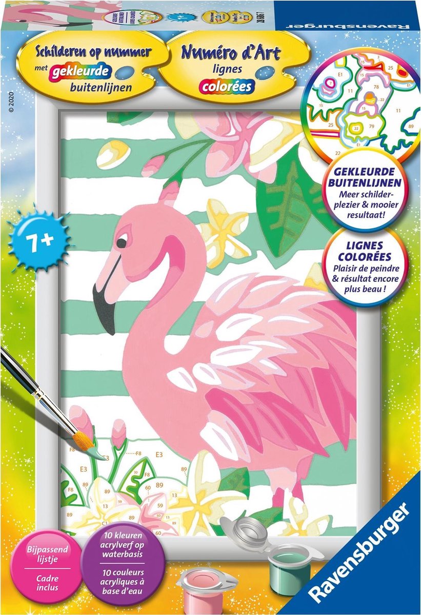 Ravensburger Malen nach Zahlen Malen nach Zahlen – Flamingo