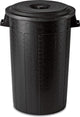Stefanplast Abfalleimer - Mülleimer - Mülleimer - Futtereimer - Outdoor - 100l - Schwarz