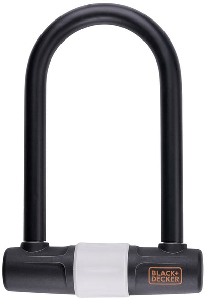 Black+decker Bügelschloss – Fahrradschloss, Rollerschloss, Motorradschloss – 14 x 25 cm – 3 Ersatzschlüssel