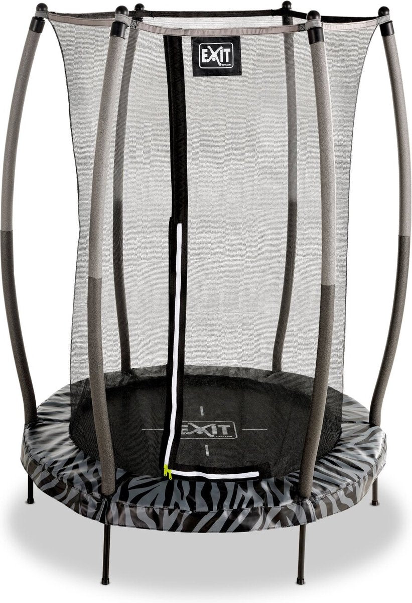 Exit Toys Exit Tiggy Trampolin ø140cm – mit Sicherheitsnetz – rund – Kindertrampolin – Schwarzgrau