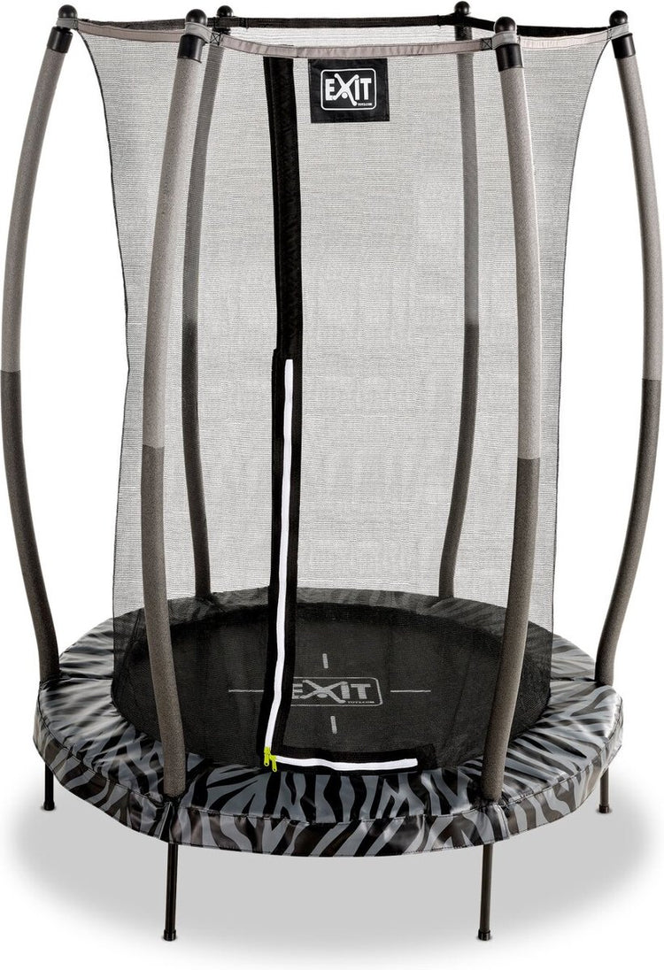 Exit Toys Exit Tiggy Trampolin ø140cm – mit Sicherheitsnetz – rund – Kindertrampolin – Schwarzgrau