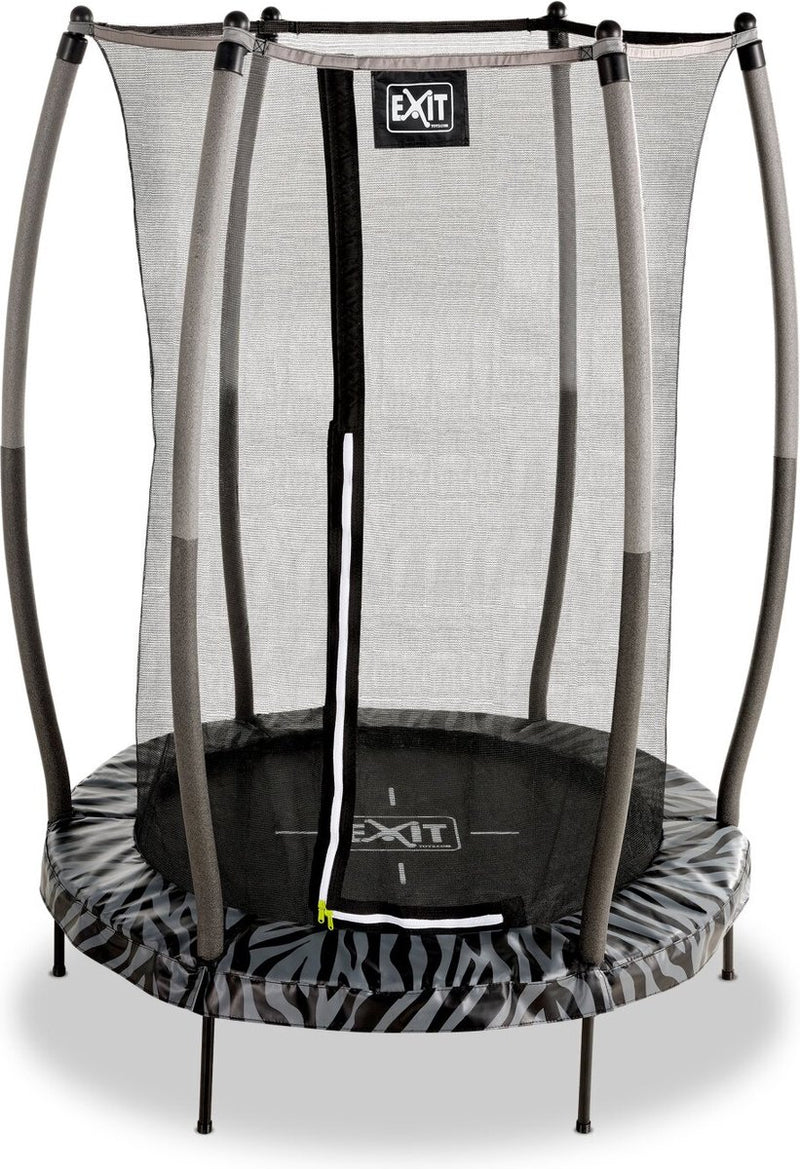 Exit Toys Exit Tiggy Trampolin ø140cm – mit Sicherheitsnetz – rund – Kindertrampolin – Schwarzgrau