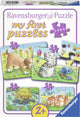 Ravensburger - süße Haustiere Puzzle 4in1