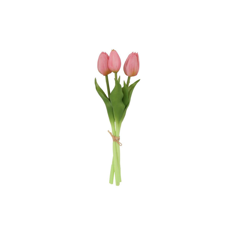 Countryfield künstlicher Strauß Tulpen rosa 12x12x29cm