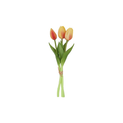 Countryfield Kunststrauß Tulpen gelb orange 29cm