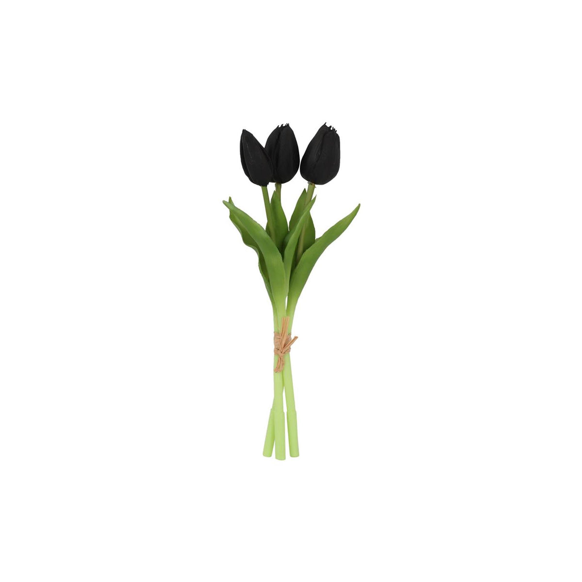 Künstlicher Tulpenstrauß von Countryfield, schwarz, H29 cm – 3 Stiele