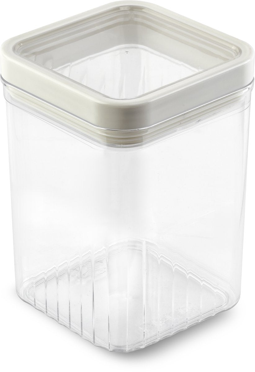 Curver Kara Aufbewahrungsdose – 1,2 l – 10,7 x 10,7 x 16,4 cm – weiß