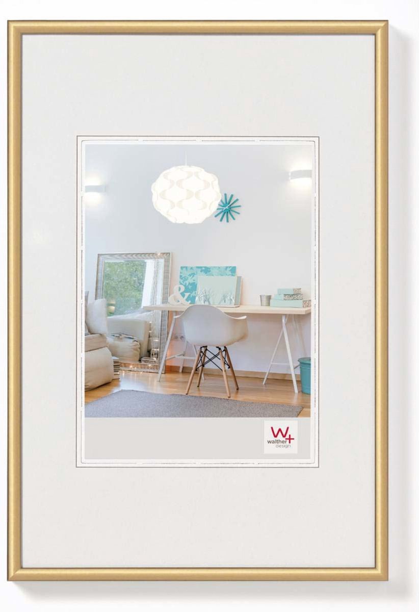Walther New Lifestyle - Kunststoffrahmen - Fotogröße 59,4x84 cm (Din A1) - Gold