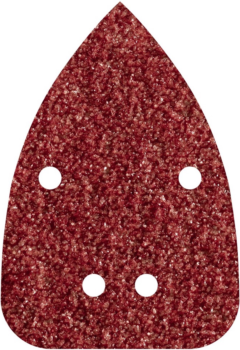 Wolfcraft - Maus-Schleifpapier Körnung 80 - 10 Stück - 96 x 136 mm - selbstklebendes Multischleifer-Schleifblatt - 1757000