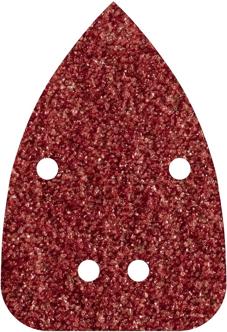 Wolfcraft - Maus-Schleifpapier Körnung 80 - 10 Stück - 96 x 136 mm - selbstklebendes Multischleifer-Schleifblatt - 1757000