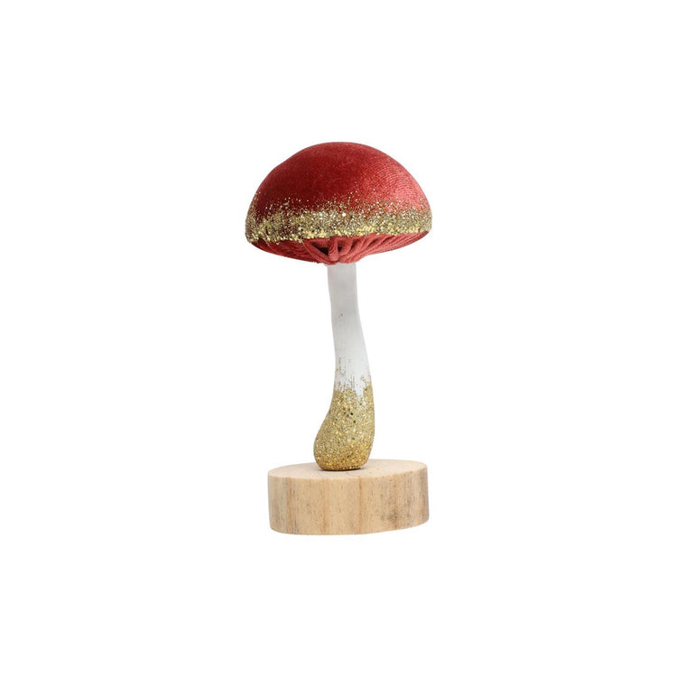 Landfeld-Ornament Pilz rosa 6,5xh11,5cm