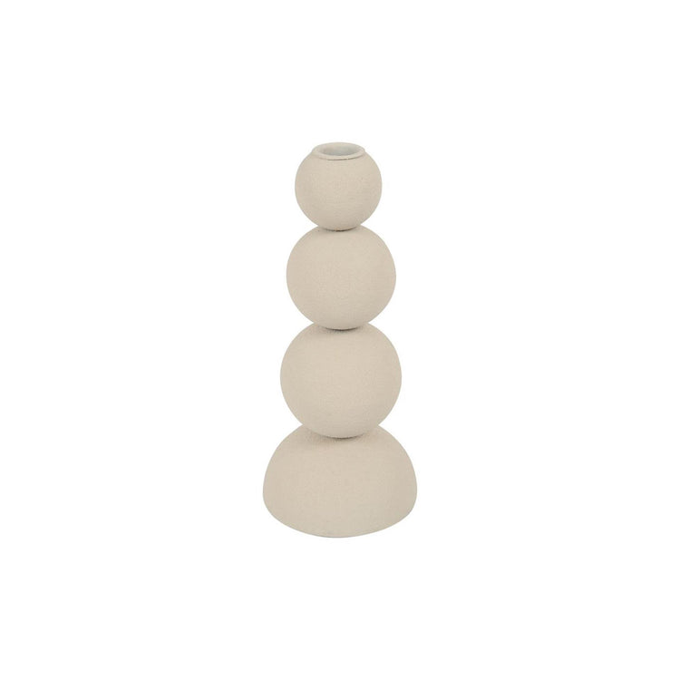 Countryfield Kerzenständer Saris m Creme ø10xh23,5cm