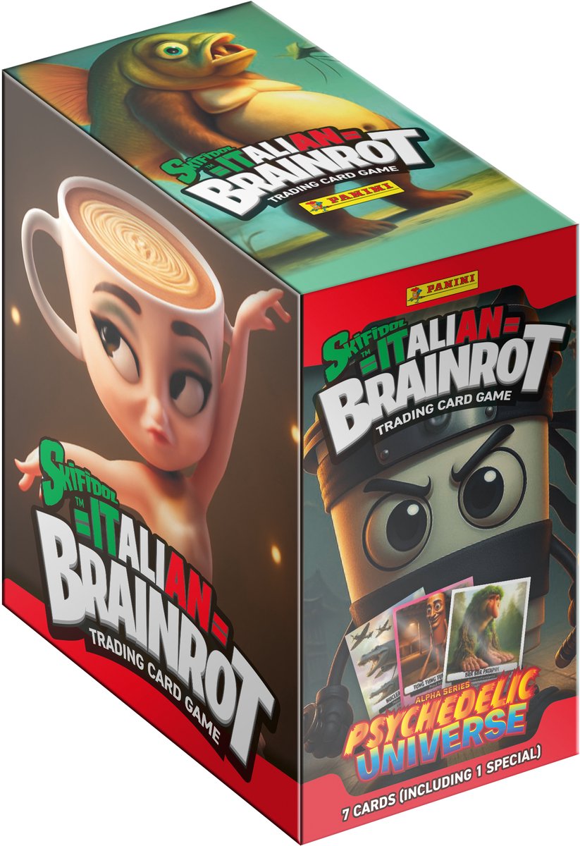 Panini italienisches Brainrot-Sammelkarten-Flowpack-Display (24)