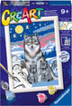 Ravensburger Kreart Gemälde auf Nummer Great Wolves Familie