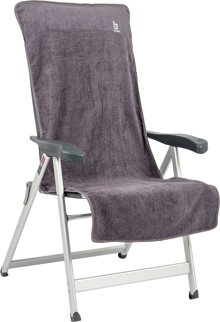 Bo-camp - Stuhlbezug M - Universal - Frottee - Grau