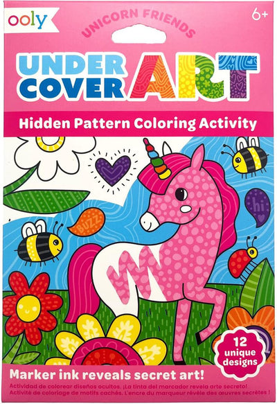 Ooly – Undercover-Kunst – 12 Malseiten mit versteckten Mustern – Einhornfreunde