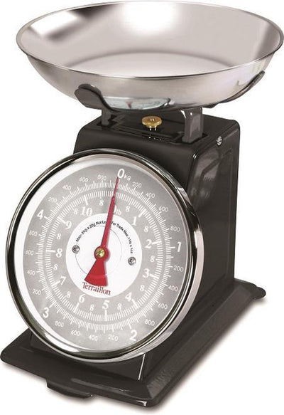 Terraillon Tradition 500 – Retro-Küchenwaage – Schwarz