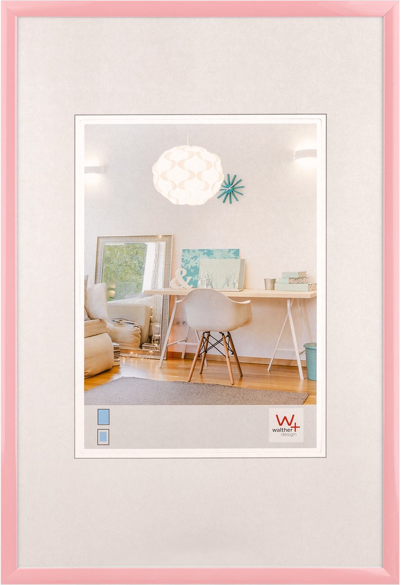 Walther New Lifestyle - Kunststoffrahmen - Fotogröße 40x50 cm - Rosa