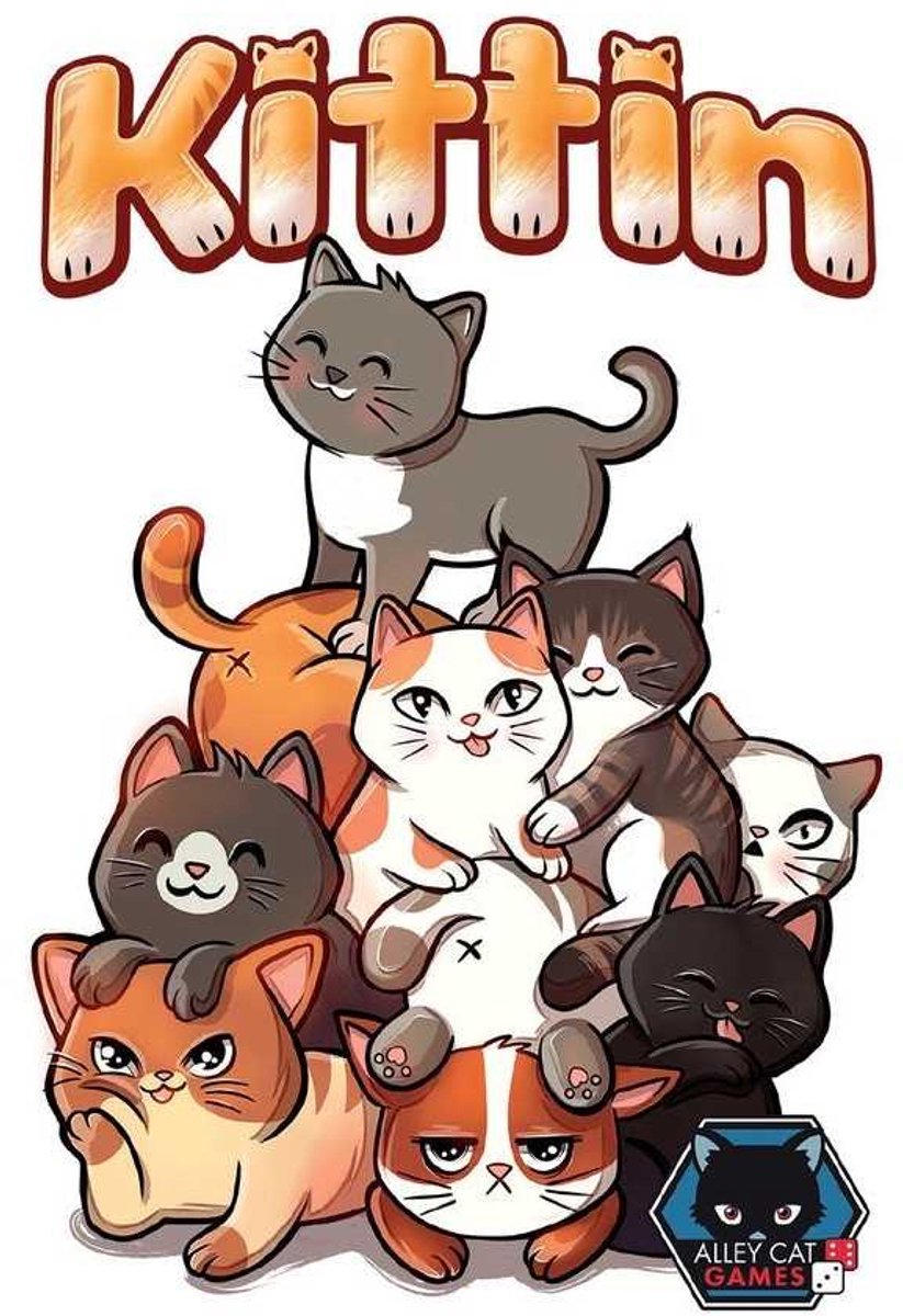 Asmodee Katzenspiel Kittin – schnelles Stapelspiel für Kinder.