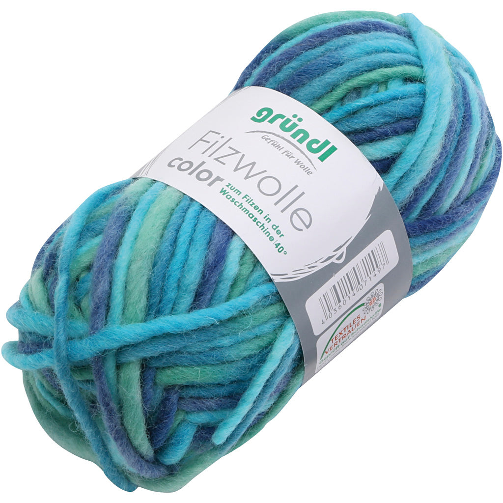 Wollgarn, türkisblau, 50 g 1 Kugel