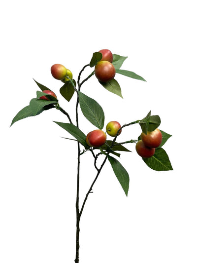Roberts Collection künstlicher Zweig Pflaume 75 cm grün rot